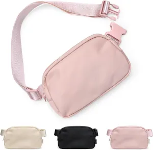 V.NINE Everywhere Packs with Adjustable Strap Bum Bag for Running Hiking WorkoutPink)