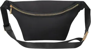 Waist Pack Crossbody Fanny Pack Nylon Belt Bag for Men Women Fashion Cross Body Bag (Black)
