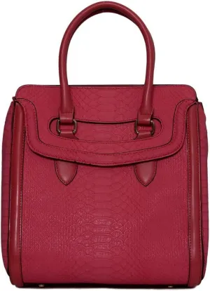Womens Fashion Neverland Tote Structure Shoulder Handbag - Pink